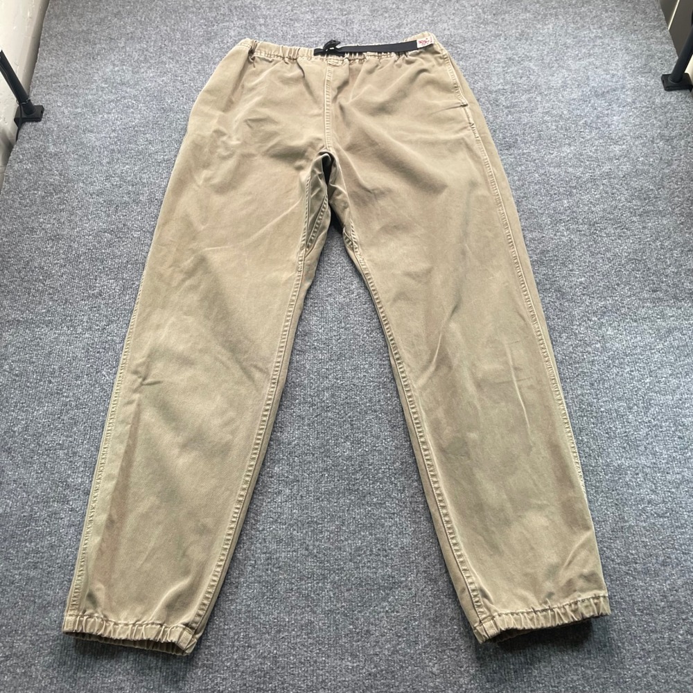 Gramicci G-Pants Men Large Brown Khaki Cotton Climbing Outdoor Hiking Trousers